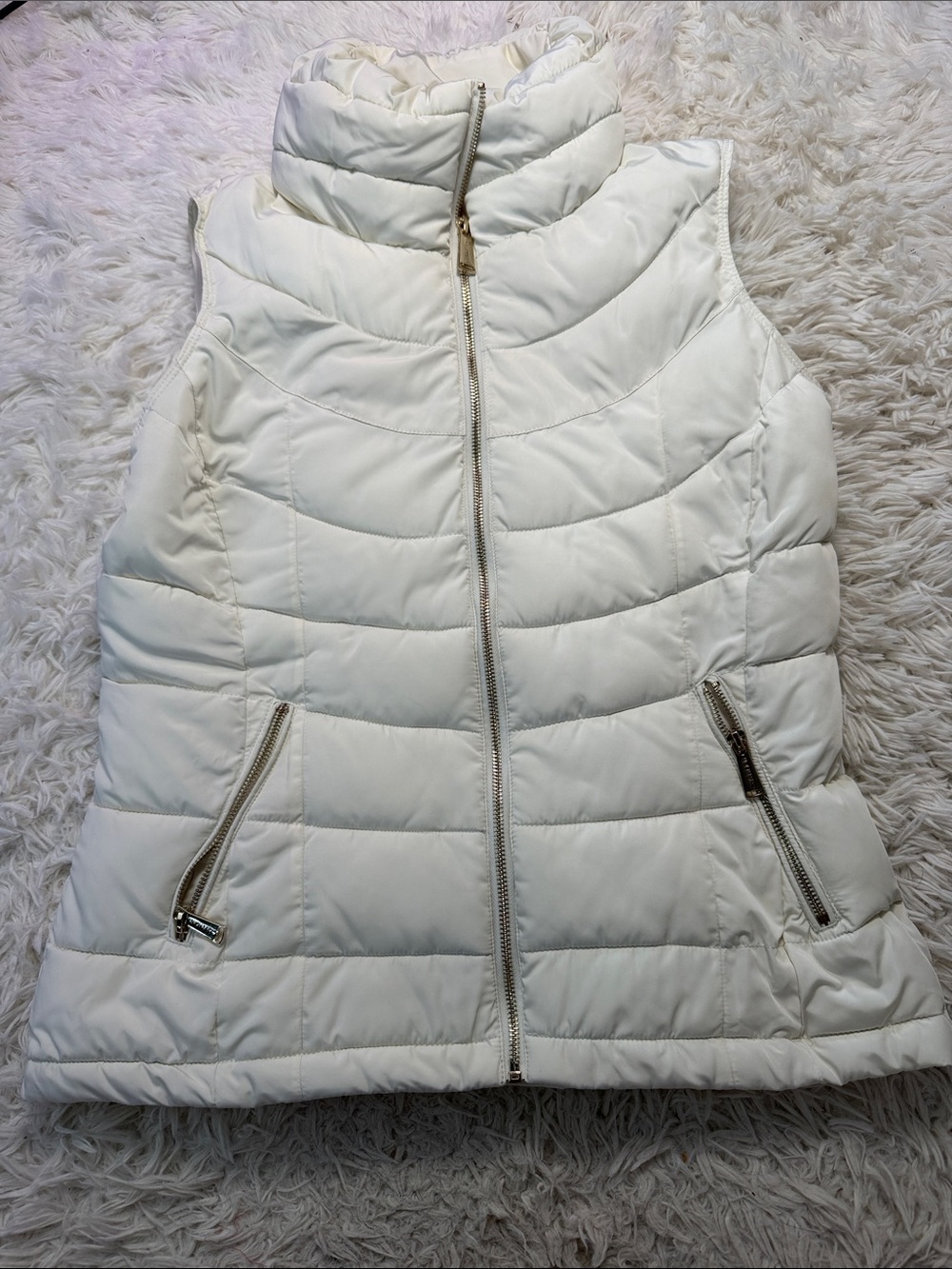 Calvin Klein White Down Vest